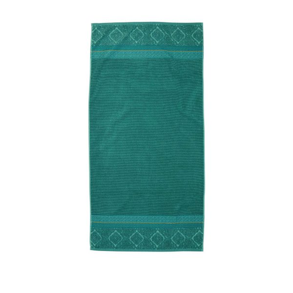 Zellige Pure Cotton Towel 70 x 140 cm – Green