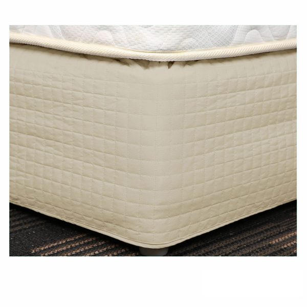 Easy Fit Quilted Valance Latte – Double