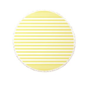 J.Elliot Home Round Cotton Turkish Towel Lemon Sorbet J.Elliot Home