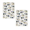 Set of 2 Birds of Australia Kitchen Tea Towels Penguin 50 x 70 cm