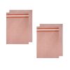 Culinary Terracotta Cotton Set of 4 Jumbo Kitchen Towels 60 x 80 cm