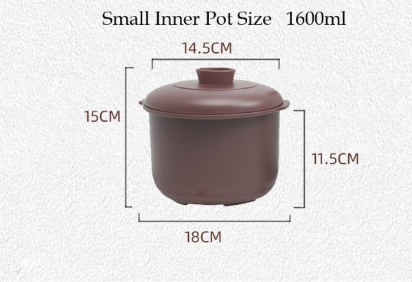 Electric Purple Clay Pot Slow Cooker – 5L