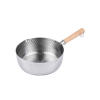 Justcook 20cm Japanese-style Stainless Steel  Xueping Pot White Handle