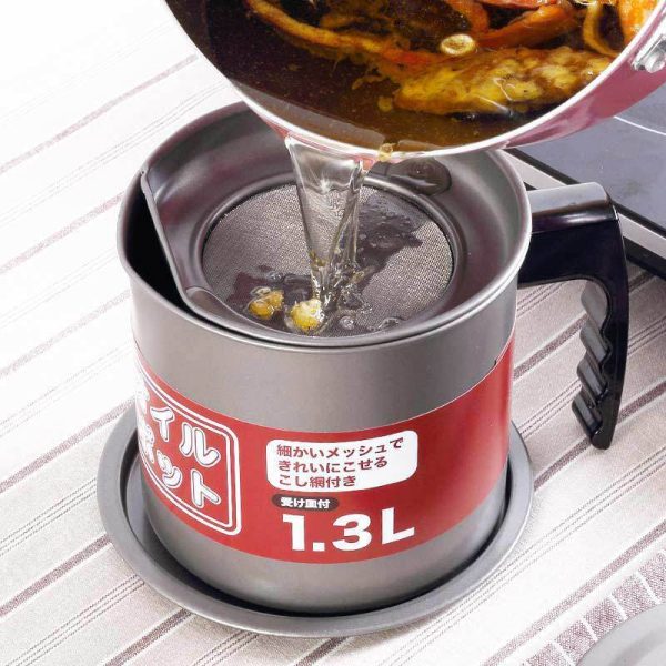 Justcook JSHS-YH0113-1 1.3L Oil Pot – Grey