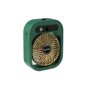 JY Ice Fog USB Air Conditioning Mist Humidfier Mini Fan – Green