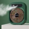 JY Ice Fog USB Air Conditioning Mist Humidfier Mini Fan – Green