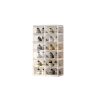 Cubes Storage Folding Shoe Box With 2 Column & 12 Grids & 6 Clear Door