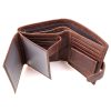 Genuine leather men wallets High-quality Multi card short wallet Men’s Cow Leather RFID Card Holder