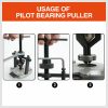 Pilot Bearing Puller 3 Jaws Bushing Gear Extractor Motorcycle Remover Heavy Duty