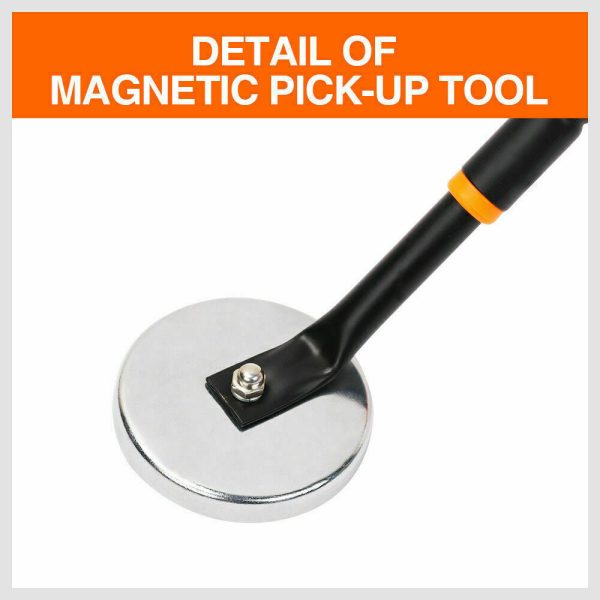 Large Magnetic Pick Up Tool Extra Long Telescopic Hold 30kg Extensible 60-100cm