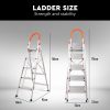 5 Step Ladder Multi-Purpose Folding Aluminium Non Slip Platform Household