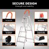 6 Step Ladder Folding Aluminium Portable Multi Purpose Household Tool Non Slip