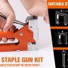 HORUSDY 3in1 Staple Gun Heavy Duty Stapler Fastener Tool Tacker free Staples