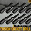 10Pc Magnetic Extension Socket Drill Bit Holder 1/4″ Hex Screwdriver Nut Driver