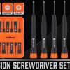 6Pc Precision Screwdriver Set Phillips Slotted Electronic PC Repair Small Driver