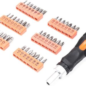 58Pc Ratchet Screwdriver Bits Set Nut Driver Setter Hex Torx Key Phillips Slot