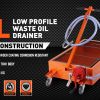 HORUSDY 76L Low Profile Waste Oil Drainer Mobile Workshop Pump Vehicle 4WD Truck