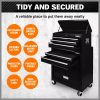 7-Drawer Tool Box Chest Cabinet Trolley – Heavy Duty Toolbox Garage Storage with Lockable Wheels