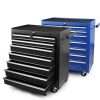 7-Drawer Drawer Tool Box Trolley Cabinet – Blue or Black Heavy Duty Tool Chest Garage Storage Cart Organizer