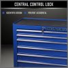 7-Drawer Drawer Tool Box Trolley Cabinet – Blue or Black Heavy Duty Tool Chest Garage Storage Cart Organizer