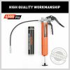 18” Manual Pistol Grip Grease Gun Flow Pressure 4500PSI Flexi Hose & Coupler