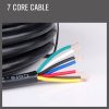 30M X 7 Core Wire Cable Trailer Cable Automotive Boat Caravan Truck Coil V90 PVC