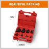 8Pc Impact Socket Reducer Set Heavy Duty Adaptor For Ratchet Wrench With Case