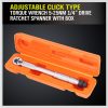 1/4″ Drive Click Torque Wrench 5-25NM Ratchet Spanner Adjustable Hand Repair New