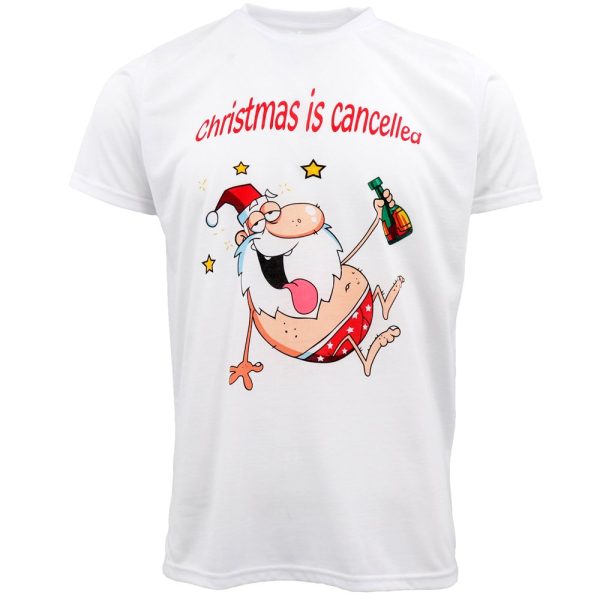 New Funny Adult Xmas Christmas T Shirt Tee Mens Womens 100% Cotton Jolly Ugly, Santa is Jolly – M