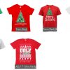 New Funny Adult Xmas Christmas T Shirt Tee Mens Womens 100% Cotton Jolly Ugly, Santa is Jolly – M