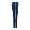 Men’s Fleece Casual Sports Track Pants w Zip Pocket Striped Sweat Trousers S-6XL, Navy – S