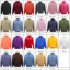 Adult Unisex Men’s Basic Plain Hoodie Pullover Sweater Sweatshirt Jumper XS-8XL, White – 3XL