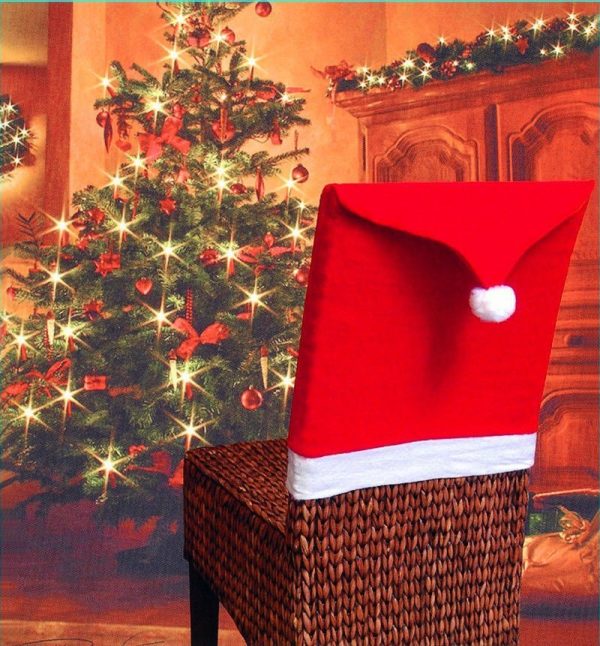 Christmas Chair Covers Tablecloth Runner Decoration Xmas Dinner Party Santa Gift, Table Cloth (130×180 cm)