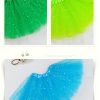 Sequin Tulle Tutu Skirt Ballet Kids Princess Dressup Party Baby Girls Dance Wear, Adults – Aqua