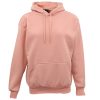 Adult Unisex Men’s Basic Plain Hoodie Pullover Sweater Sweatshirt Jumper XS-8XL, Wash Pink – S