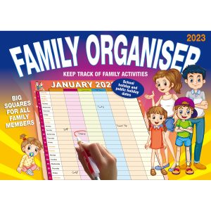 Family Organiser â€“ 2023 Rectangle Wall Calendar 16 Months Planner New Year Gift