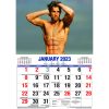 Hunks â€“ 2023 Rectangle Wall Calendar 16 Months Planner New Year Christmas Gift