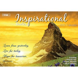 Inspirational â€“ 2023 Rectangle Wall Calendar 16 Months Planner New Year Gift