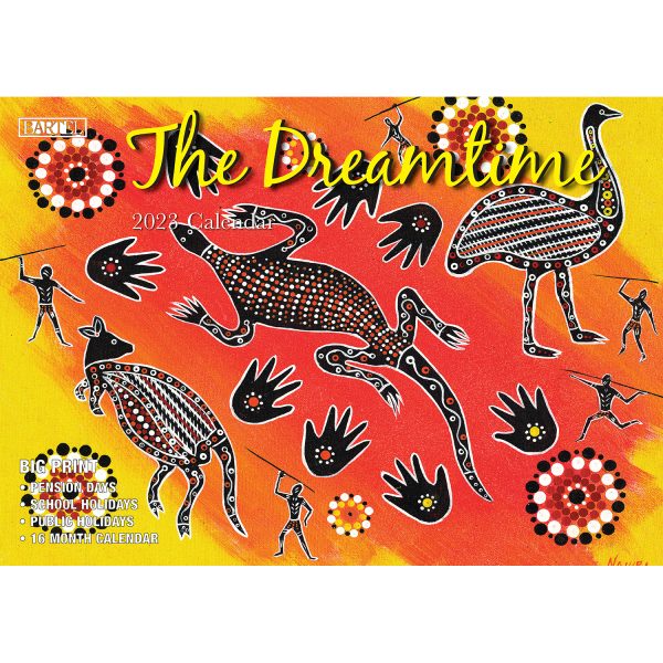 The Dreamtime – 2023 Rectangle Wall Calendar 16 Months Planner New Year Gift