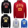 Men’s Fleece Pullover Hoodie Jacket Sports Jumper Jersey Chicago Golden State, Black – Chicago 23 – S