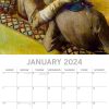 Degas – 2024 Square Wall Calendar 16 Months Arts Planner Christmas New Year Gift