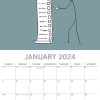 The Scary Reality of Adulting – 2024 Square Wall Calendar 16 Months Planner Gift