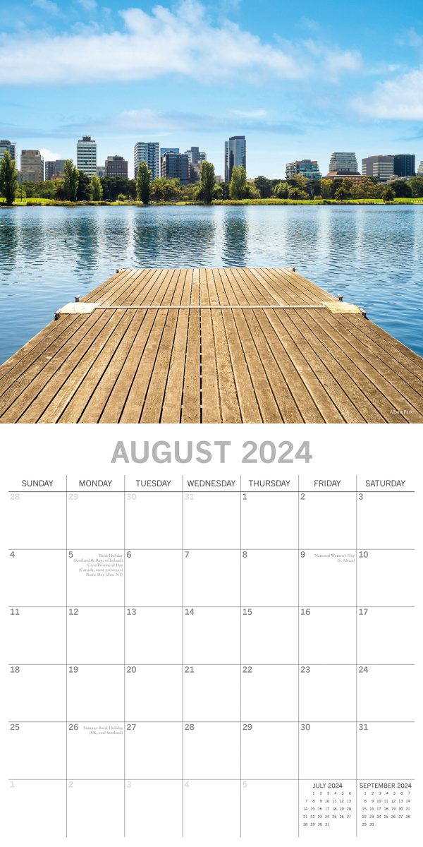 Melbourne – 2024 Square Wall Calendar 16 Months Planner Christmas New Year Gift