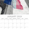 Paris Limelight – 2024 Square Wall Calendar 16 Months Planner Xmas New Year Gift