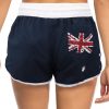 Ladies’ Women’s Board Shorts Australian Day Flag Gym Beach Aussie Swim Souvenir, Navy – 14