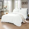 1000TC Tailored Duvet Doona Quilt Cover Set – DOUBLE, White