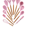 12pcs Silicone Utensils Set Pink