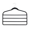 3pcs Velvet Clothes Hangers Black