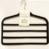 3pcs Velvet Clothes Hangers Grey