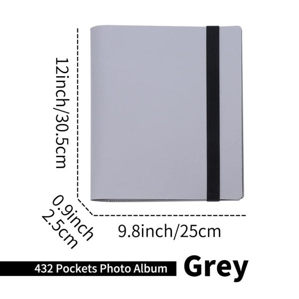 432 Pockets Photo Album for Fujifilm Instax Mini Camera, Polaroid Snap PIC-300 Z2300 Instant Camera, 2×3 Photo Album Book for Fujifilm Instax Mini 11 9 Evo 90 70 40 8 7 LiPlay Instant Camera (Grey)